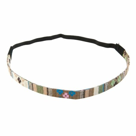 Haarband Geweven Sierband Multi Color Bruin