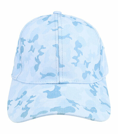 Cap Vlekken Fantasie Patroon Maat 54cm - 58cm Licht Blauw
