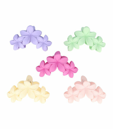 Haarspeld Klemmen Set XL Bloemen 11cm Color