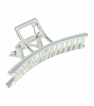 Haarspeld Klem Recht Metaal 7,5cm Zilver