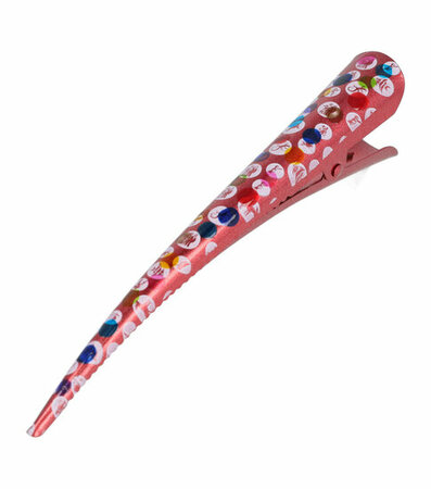 Haarspeld Duckklem Sterrenbeeld Cirkel Patroon 13cm Rood