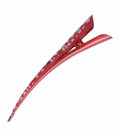 Haarspeld Duckklem Sterrenbeeld Cirkel Patroon 13cm Rood