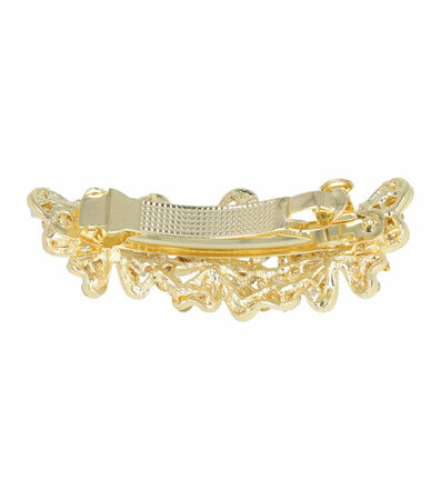 Haarspeld Vlinder Facet Strass Stenen Metaal 7cm Zilver Goud