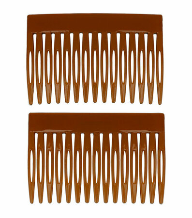 Haarspeld Haarkammen Set Recht 7cm Bruin
