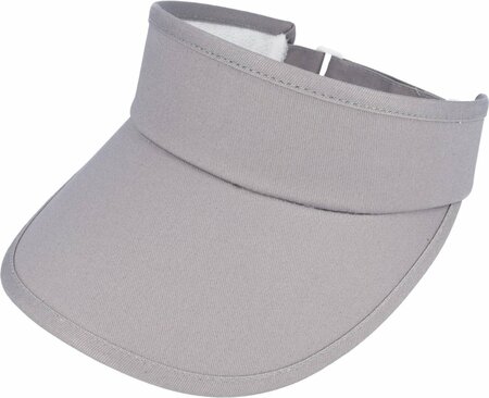 Zonneklep Stevige Klep Verstelbaar Maat 54cm - 59cm Grijs