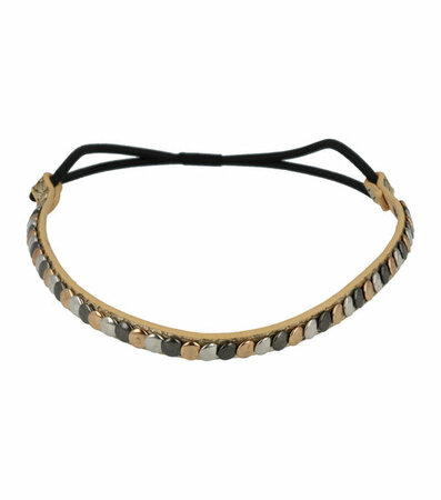 Haarband Studs Zilver Grijs Goud