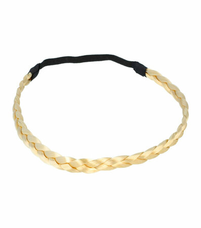 Haarband Vlecht Smal Imitatie Haar Goud Blond