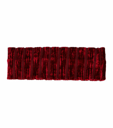 Haarband Streep 7cm Velvet Donker Rood