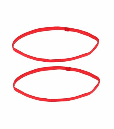 Haarband Elastiek Sport Anti Slip Rood