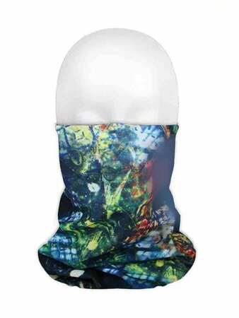 Haarband Multifunctioneel Fantasie Print Blauw