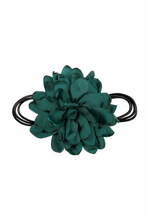 Haarband Veter Bloem Donker Groen