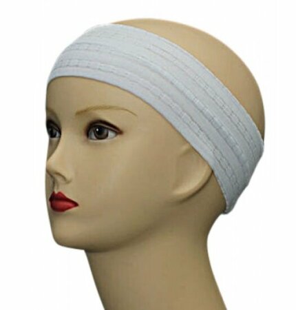 Haarband Streep Patroon Wit