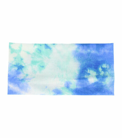 Haarband Tie Dye Patroon 11cm Blauw Groen