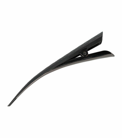 Haarspeld Duckklem Ruit Patroon 13cm Antraciet Grijs