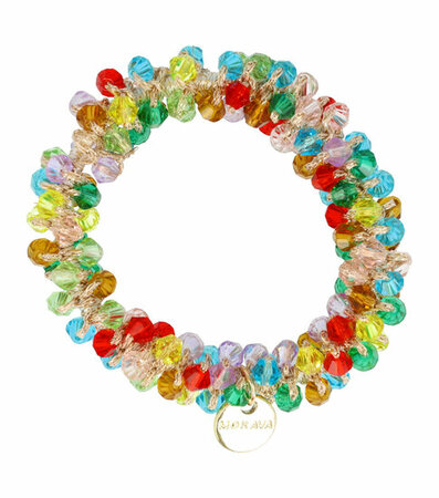 Haarspeld Haarelastiek Kleine Facet Kralen Multi Color