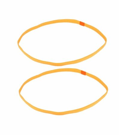 Haarband Elastiek Sport Anti Slip Neon Oranje