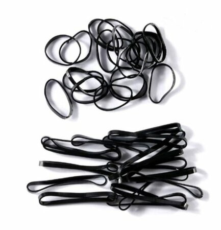 Haarelastieken Klein Mix 1cm 3cm Zwart