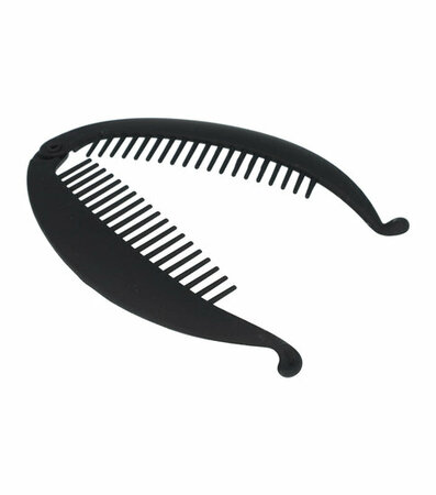 Haarspeld Bananenklem 14cm Mat Zwart