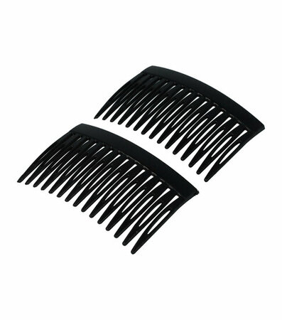 Haarspeld Haarkammen Set Recht 7cm Zwart