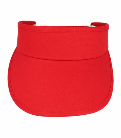Zonneklep Stevige Klep Verstelbaar Maat 54cm - 59cm Rood