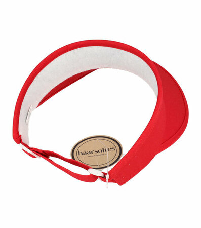 Zonneklep Stevige Klep Verstelbaar Maat 54cm - 59cm Rood