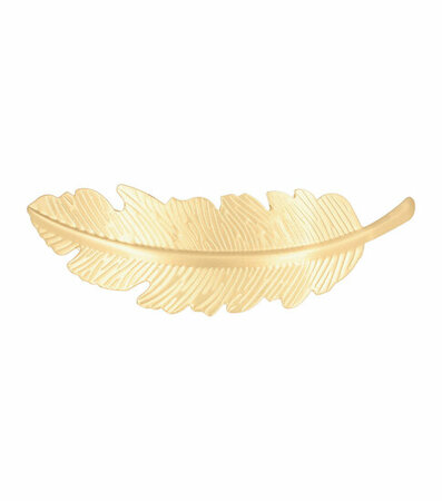 Haarspeld Veer Metaal 9cm Goud