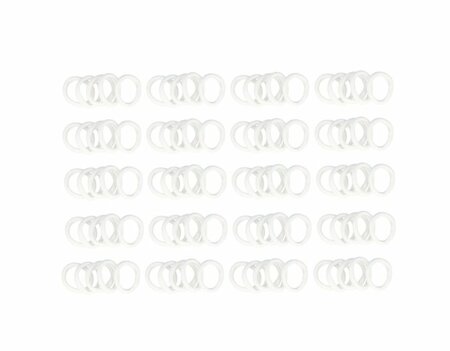 Haarelastieken Endless 4cm Klein 100 Stuks Wit