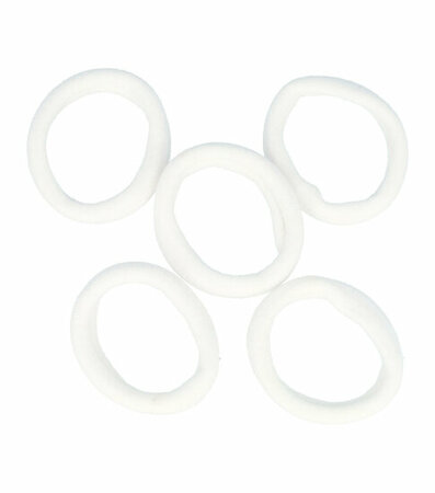 Haarelastieken Endless 4cm Klein 100 Stuks Wit