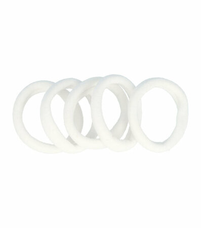 Haarelastieken Endless 4cm Klein 100 Stuks Wit
