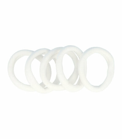 Haarelastieken Endless 4cm Klein 100 Stuks Wit