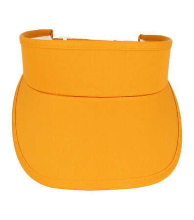 Zonneklep Stevige Klep Verstelbaar Maat 54cm - 59cm Oranje