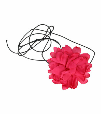 Haarband Veter Bloem Fuchsia Roze