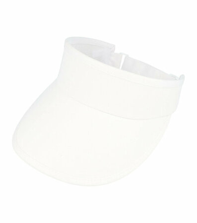 Zonneklep Stevige Klep Verstelbaar Maat 54cm - 59cm Wit