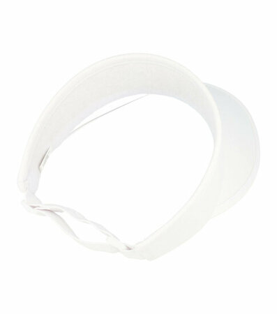 Zonneklep Stevige Klep Verstelbaar Maat 54cm - 59cm Wit