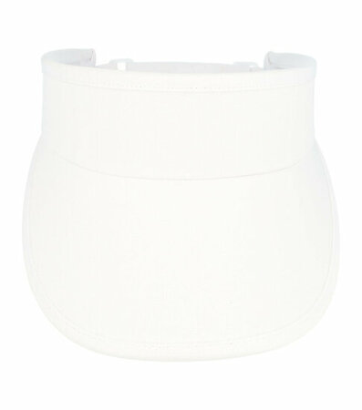 Zonneklep Stevige Klep Verstelbaar Maat 54cm - 59cm Wit