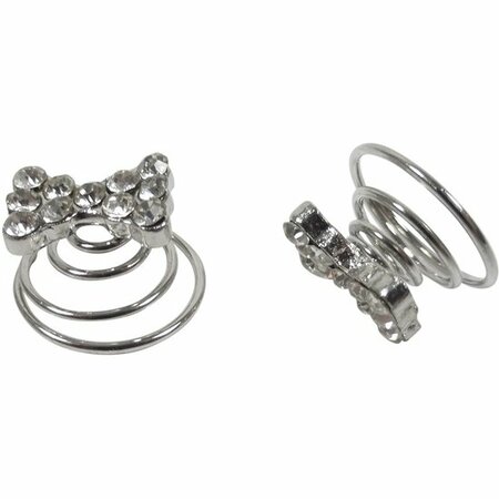 Curlies Strass Strik Zilver