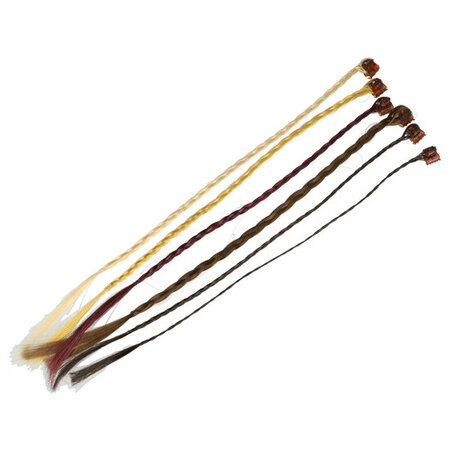 Haarspeld Klem Mini 6 Stuks Imitatie haar vlechtjes Blond Bruin