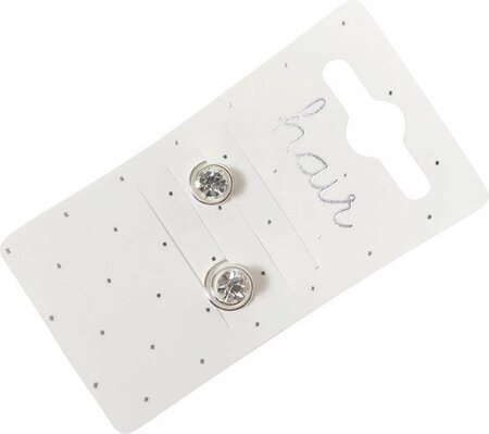 Curlies Strass Steentje Zilver
