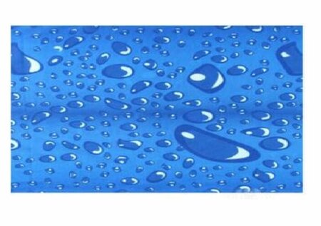Haarband Multifunctioneel Druppel Print Blauw