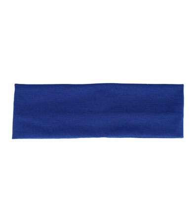 Haarband Basic 8cm Effen Blauw