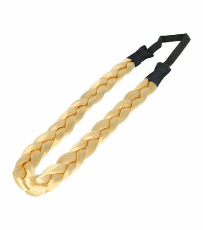 Haarband Vlecht 1,5cm Imitatie Haar Goud Blond