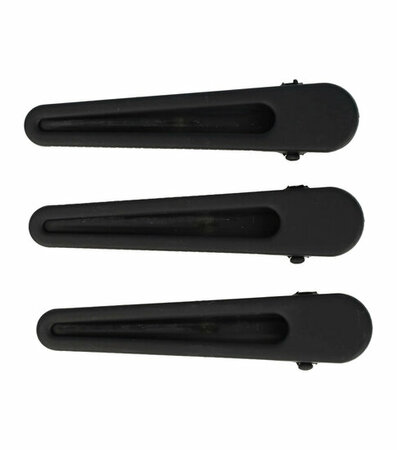 Duckklem Open Vorm 6cm Mat Zwart
