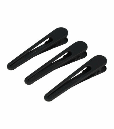 Duckklem Open Vorm 6cm Mat Zwart