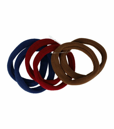 Haarelastieken Endless Armband Bruin Blauw Rood
