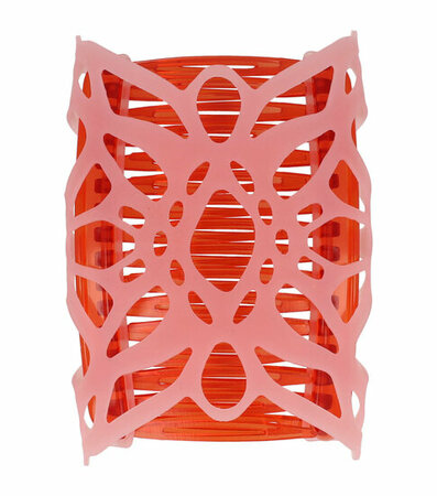Haarspeld EZ Comb Magische Haarklem Siliconen Roze Rood