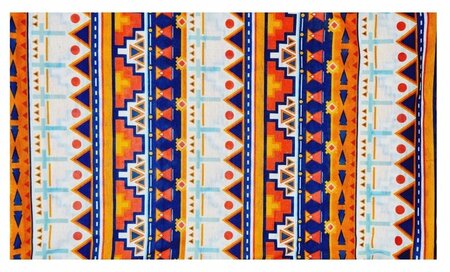 Haarband Multifunctioneel Ibiza Patroon Oranje Blauw Wit