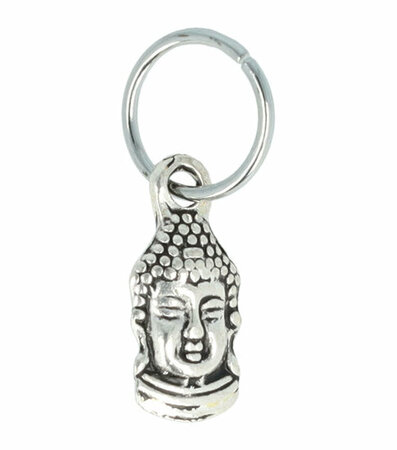 Haarringen Bedel Boedha Zilver