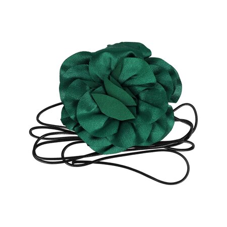 Haarband Veter Roos Bloem 12cm Groen