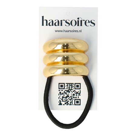 Haarelastiek Ringen Trio Cuff Ornament Goud