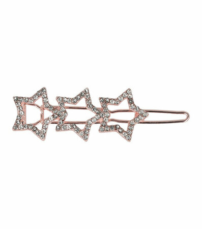 Haarspeld Clip Sterren Strass Koper Goud